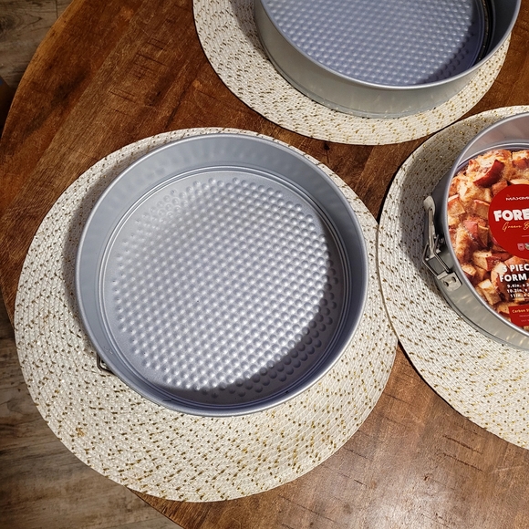 Round Silver Springform Cake Pan Set - Picture 3 of 6